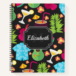 Carnet Motif d'été Hawaii