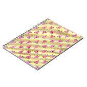 Carnet Motif d'été Pink Watermelon et Yellow Strip (Côté gauche)
