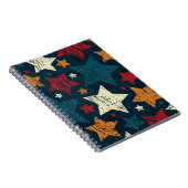 Carnet Motif d'étoiles (Côté Droit)