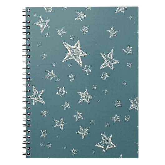 Carnet Motif d'étoiles (Devant)