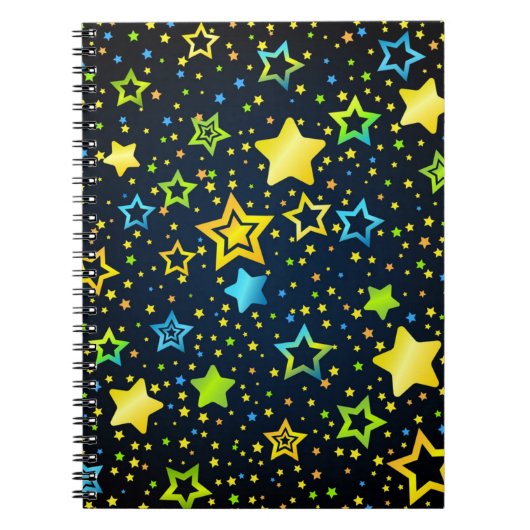 Carnet Motif d'étoiles (Devant)
