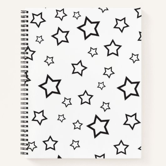 Carnet Motif d'étoiles (Devant)