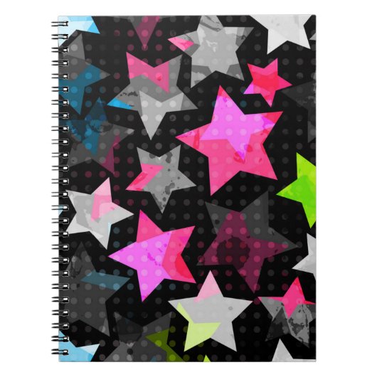 Carnet Motif d'étoiles (Devant)