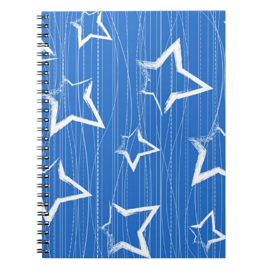 Carnet Motif d'étoiles (Devant)