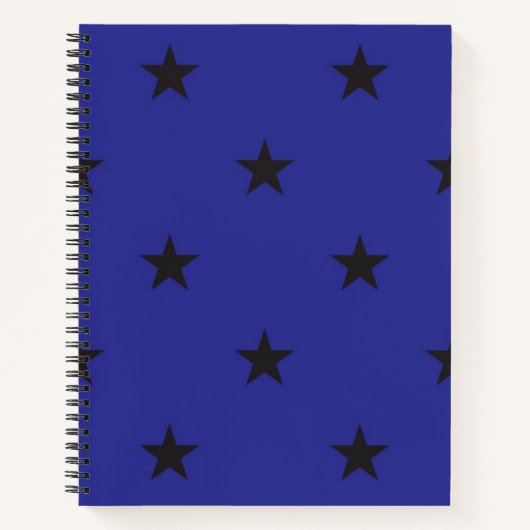 Carnet Motif d'étoiles (Devant)