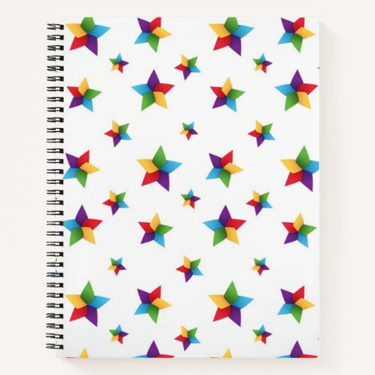Carnet Motif d'étoiles (Devant)