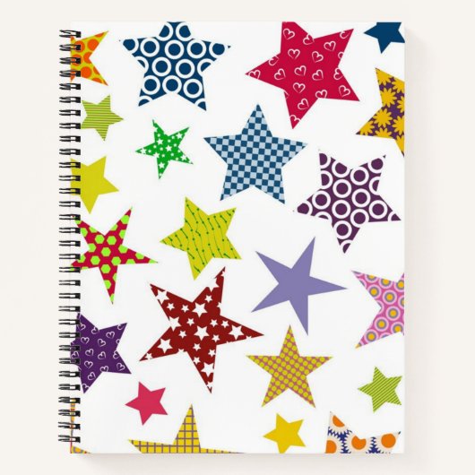 Carnet Motif d'étoiles (Devant)