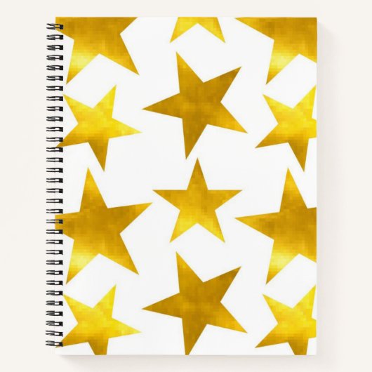 Carnet Motif d'étoiles (Devant)