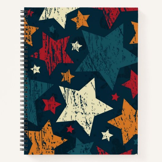 Carnet Motif d'étoiles (Devant)