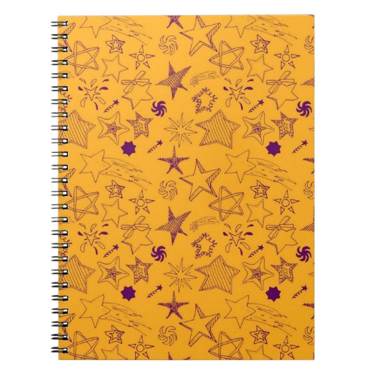 Carnet Motif d'étoiles (Devant)