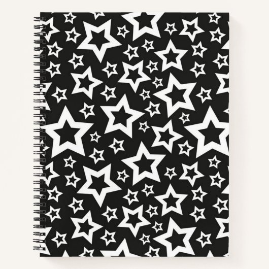 Carnet Motif d'étoiles (Devant)