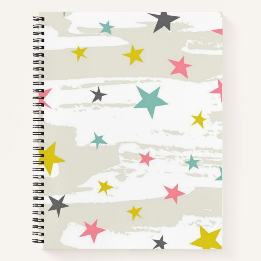 Carnet Motif d'étoiles (Devant)