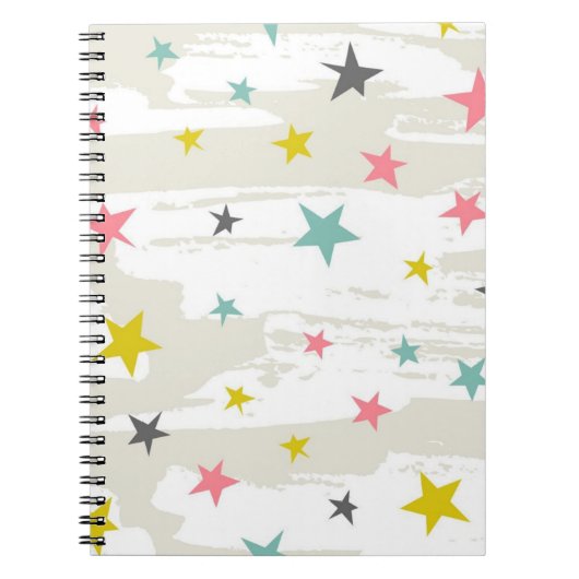 Carnet Motif d'étoiles (Devant)