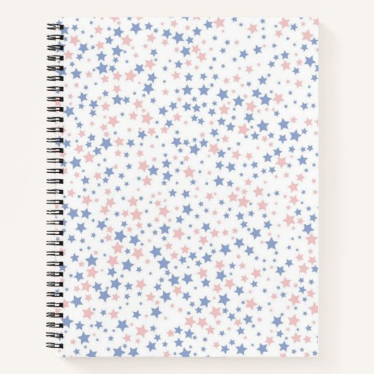 Carnet Motif d'étoiles (Devant)