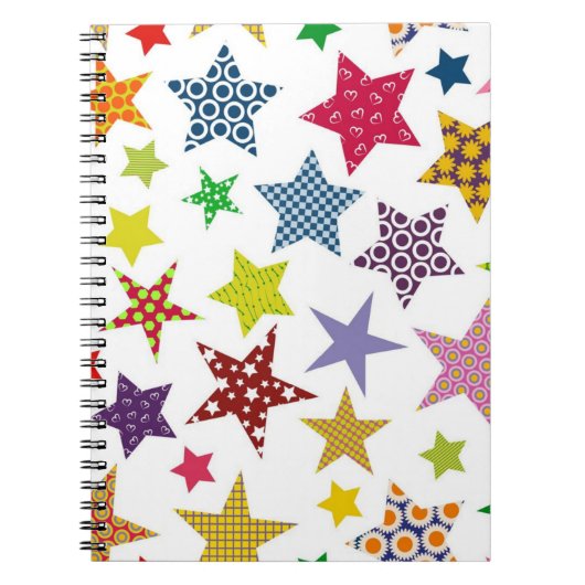 Carnet Motif d'étoiles (Devant)
