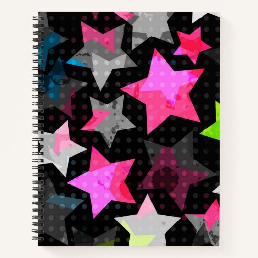 Carnet Motif d'étoiles (Devant)