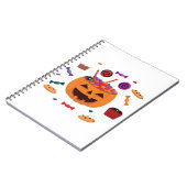 Carnet motif d'Halloween (Côté gauche)