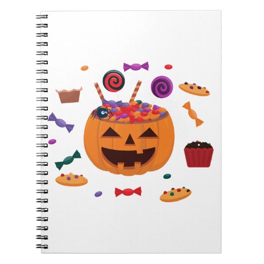 Carnet motif d'Halloween (Devant)