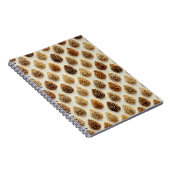Carnet Motif d'hiver classique Pinecone (Côté Droit)