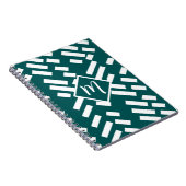 Carnet Motif diagonal minimaliste, Monogramme (Côté Droit)