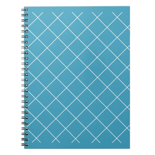 Carnet Motif diamant Aqua (Devant)