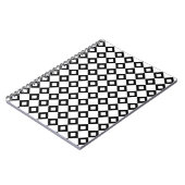 Carnet Motif Diamant blanc et noir (Côté gauche)