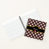 Carnet Motif diamant doré et noir (Intérieur)