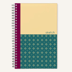 Carnet Motif diamant japonais