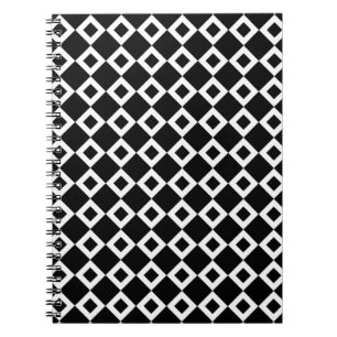 Carnet Motif Diamant noir et blanc