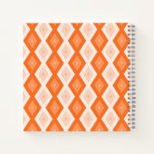 Carnet Motif diamant orange (Dos)