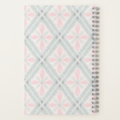 Carnet Motif diamant pastel vert et rose (Verso)