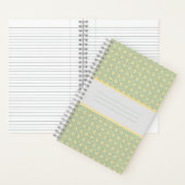 Carnet Motif diamant sarcelle (À l'intérieur)