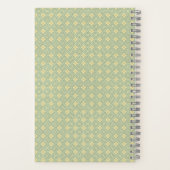 Carnet Motif diamant sarcelle (Verso)