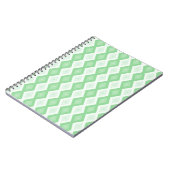Carnet Motif diamant vert pomme (Côté gauche)