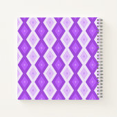 Carnet Motif diamant violet clair (Dos)
