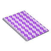 Carnet Motif diamant violet clair (Côté Droit)