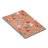 Carnet Motif d'icônes colorées AMIS™ (Côté Droit)