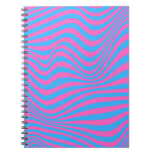 Carnet Motif d'illusion optique vague