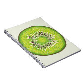 Carnet Motif d'illustration de tranche Kiwi (Côté Droit)