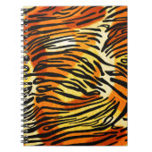 Carnet Motif d'impression de fourrure de tigre rayée (Devant)