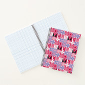 Carnet motif d'impression géométrique rétro (Intérieur)
