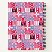 Carnet motif d'impression géométrique rétro (Dos)