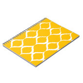 Carnet Motif d'impression tribal Ikat géométrique jaune o (Côté gauche)