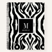 Carnet Motif d'impression Wild Custom Zebra (Devant)