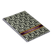 Carnet Motif d'impression Zebra (Côté Droit)