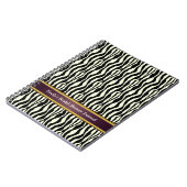 Carnet Motif d'impression Zebra (Côté gauche)