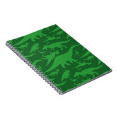 Carnet Motif Dinosaur Vert (Côté Droit)