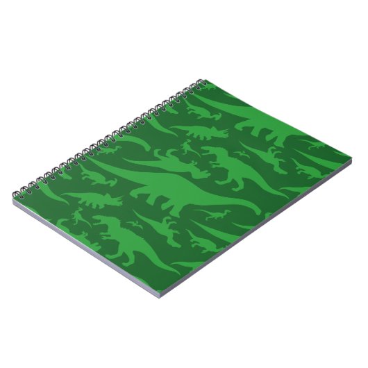 Carnet Motif Dinosaur Vert (Côté gauche)