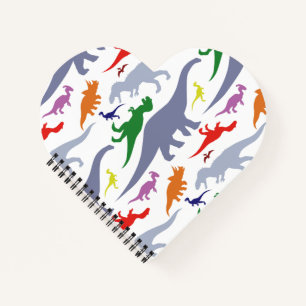 Carnet Motif Dinosaure coloré (Lumière)