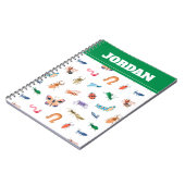 Carnet Motif d'insectes coloré mignon (Côté gauche)